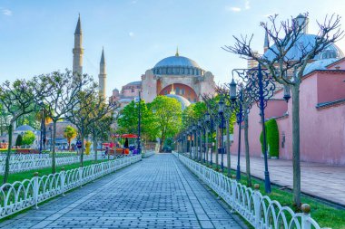 İstanbul 'daki güzel Hagia SophiaAyasofya sokağı, Türkiye