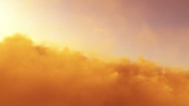 3d Animation of a camera flying through sandstorm