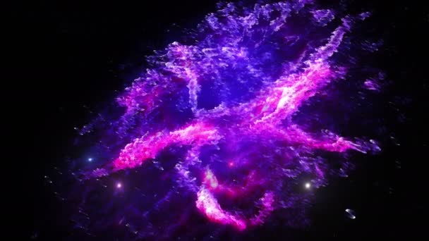3D格式化星系的动画化 — 图库视频影像