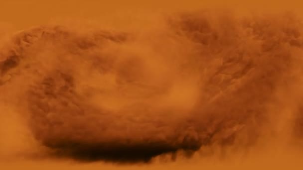 Анимация Массивной Пыльной Бури Марсе — стоковое видео