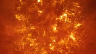 Dünya 'nın kabuğundan yükselen bir manto tüyü kavramı. Parçacıklardan inşa edilen 3d canlandırma