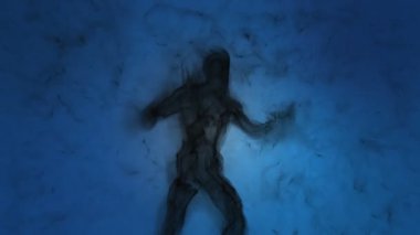 Bir kâbusta saldıran kötü ruhun canlandırması.