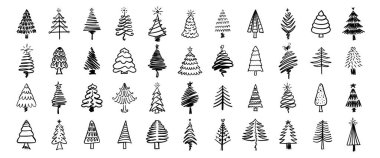 El çizimi karalama vektörü seti. Sevimli el çizimleri koleksiyonu.