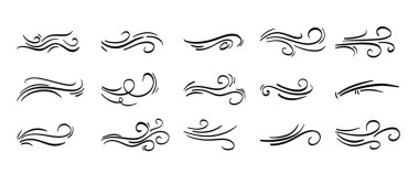 El çizimi karalama vektörü seti. Sevimli el çizimleri koleksiyonu.