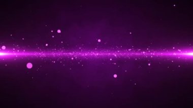 Parçacıkların olduğu soyut siyah ve pembe enerji alanı. Parçacıklar farklı yönlere dağılırlar. Uzay ve enerjiye benziyor. Hafif bir titreşim ve duman var. Arkaplan için 3d canlandırma