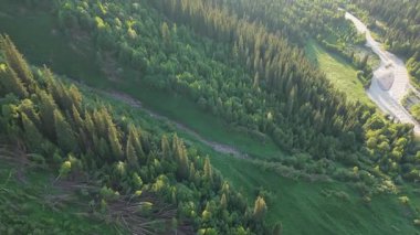 Nefes kesici hava manzaraları, görkemli dağlar ve yoğun ormanlar tarafından çerçevelenmiş yemyeşil bir vadide dolanan el değmemiş bir nehri yakalıyor ve sakin ve resimli bir manzara yaratıyor.