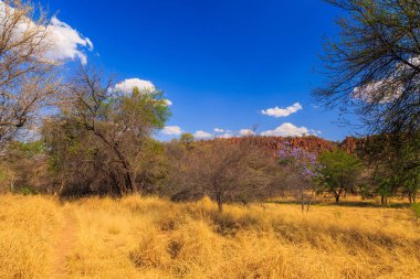 Waterberg Plateau National Park, Kalahari, Otjiwarongo, Namibia, Africa. Beautiful african landscape. Rock formation.