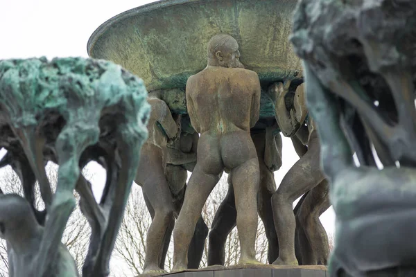 Скульптура Парку Фрогнер Скульптура Створена Густавом Вігеландом Громадський Парк Столиці — стокове фото