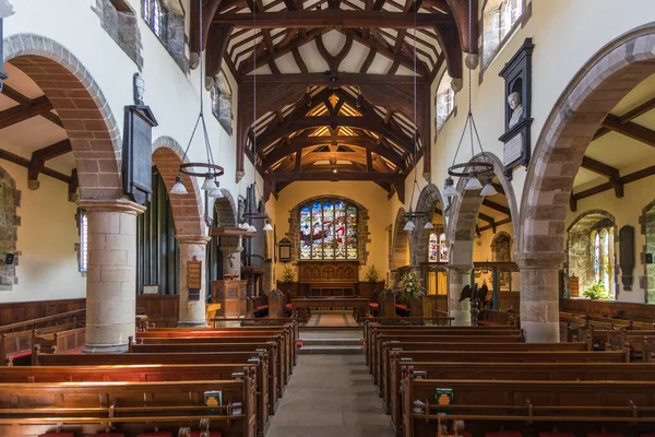 Sedbergh Yorkshire Dales Velká Británie Dubna 2019 Interiér Kostela Ondřeje — Stock fotografie