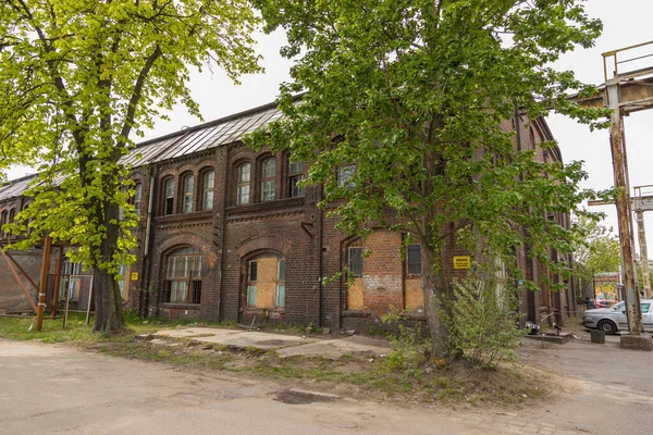 Imperial Shipyard Gdansk Polen Maj 2019 Övergiven Förstörd Hall Gammal — Stockfoto
