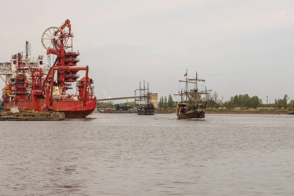 Gdansk Poland May 2019 View Gdansk Shipyard Port Infrastructure Tourist — Stock Photo, Image