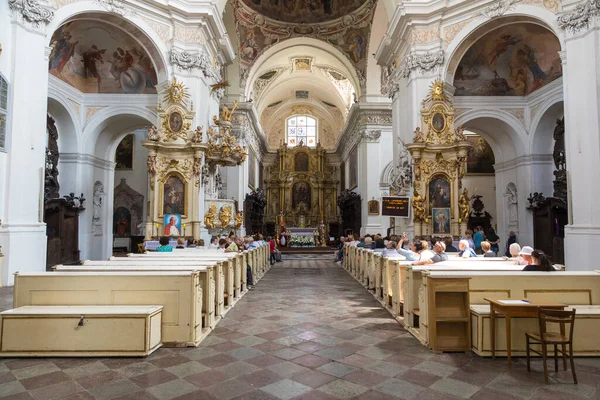 Lad Polonia Junio 2019 Interior Iglesia Post Cisterciense Virgen San — Foto de Stock
