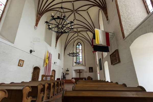 ポーランドのニーウー 2019 城の礼拝堂の内部 ゴシック様式の城 — ストック写真