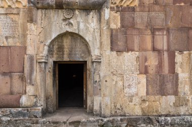 Vank, Nagorno-Karabakh, Azerbaycan - 04 Eylül 2019: Vank yakınlarındaki 13. Yüzyıl Gandzasar Manastırı.