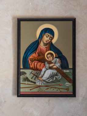 Kalbajar, Nagorno-Karabakch, Azerbaycan - 04 Eylül 2019: Dadivank veya Khutavank, Kalbajar 'daki Ermeni Havarisi manastırı.