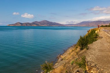 View of the the largest body of water in both Armenia and the Caucasus region. clipart