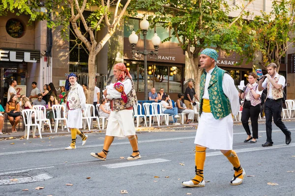Alicante Espanha Junho 2023 Homens Crianças Vestido Tradicional Espanhol Festival — Fotografia de Stock