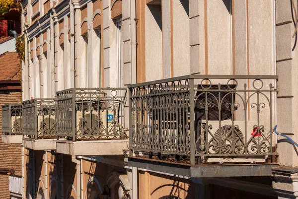 Georgien Tiflis Oktober 2022 Häuser Mit Balkonen Historischen Viertel Von — Stockfoto