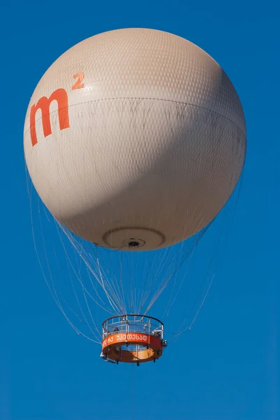 Geórgia Tbilisi Outubro 2022 Balão Excursão Aérea Sobre Tbilisi Capital — Fotografia de Stock