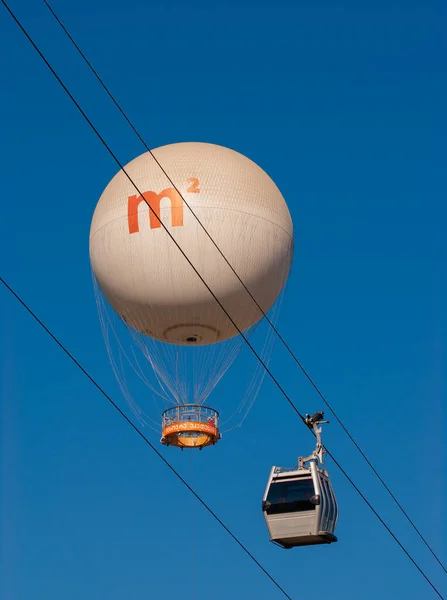 Georgia Tbilisi October 2022 Air Excursion Balloon Cable Car — Stock Photo, Image