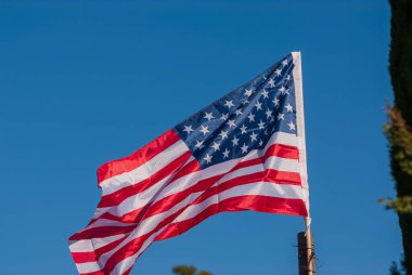 Anma Günü için Amerikan bayrağı, 4 Temmuz, Bağımsızlık Günü, Kutlama Konsepti.