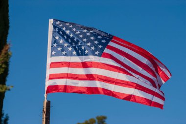 Anma Günü için Amerikan bayrağı, 4 Temmuz, Bağımsızlık Günü, Kutlama Konsepti.