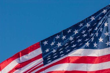 Anma Günü için Amerikan bayrağı, 4 Temmuz, Bağımsızlık Günü, Kutlama Konsepti.