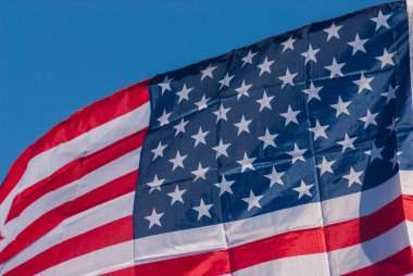 Anma Günü için Amerikan bayrağı, 4 Temmuz, Bağımsızlık Günü, Kutlama Konsepti.