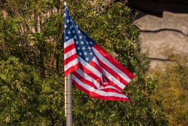 Anma Günü için Amerikan bayrağı, 4 Temmuz, Bağımsızlık Günü, Kutlama Konsepti.