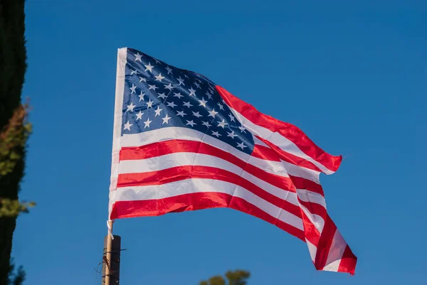 Amerikaanse Vlag Voor Memorial Day Juli Onafhankelijkheidsdag Celebration Concept — Stockfoto