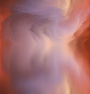 Sihirli dünya. Soyut manzara, gerçeküstü göl ve yansımalar. sanat, yaratıcılık ve hayal gücü. 3d illüstrasyon.