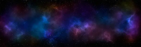 Weltraum Hintergrund Mit Sternenstaub Und Leuchtenden Sternen Realistischer Kosmos Und — Stockfoto