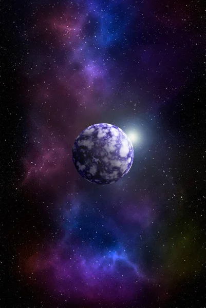 Planeten Sterrenstelsels Science Fiction Behang Schoonheid Van Diepe Ruimte Miljarden — Stockfoto