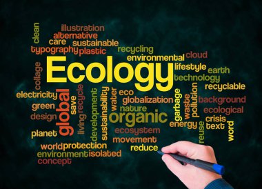 ECOLOGY kavramına sahip Kelime Bulutu sadece metin ile oluşturulur.