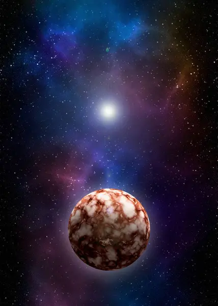 Planeten Sterrenstelsels Science Fiction Behang Schoonheid Van Diepe Ruimte Miljarden — Stockfoto