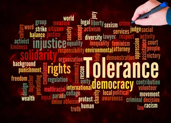 Word Cloud Tolerance Concept Create Text Only — Stock Photo, Image