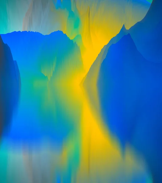 Lumea Magică Peisaj Abstract Lac Suprarealist Reflecții Artă Creativitate Imaginație — Fotografie, imagine de stoc
