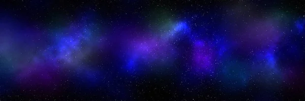 Fondo Espacial Con Polvo Estrellas Estrellas Brillantes Cosmos Realistas Nebulosa — Foto de Stock