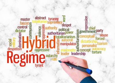 HYBRID REGIME kavramına sahip Kelime Bulutu sadece metin ile oluşturulur.