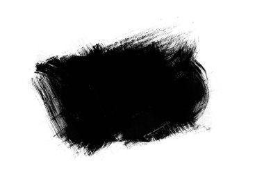 Siyah renk fırça tasarımı vuruş efekti arkaplan tasarım ögesi