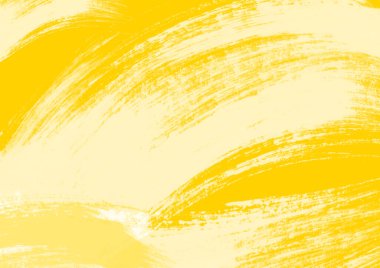 Tasarım elementi için fırça tasarımı vuruşları efekti içeren sarı renk arkaplanı