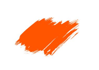 Turuncu grafik renk yamaları fırça darbeleri etkisi arka plan tasarımları öğesi 