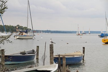 Almanya, Bavyera 'daki Ammersee Gölü' nde eğlence gemileri