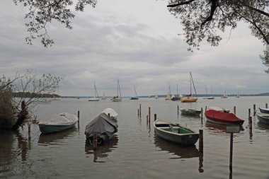 Almanya, Bavyera 'daki Ammersee Gölü' nde eğlence gemileri