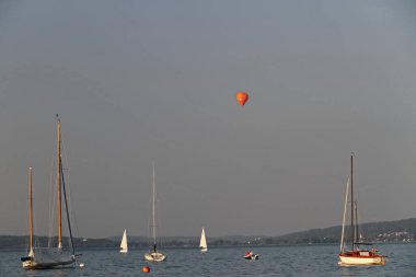 Almanya, Bavyera 'daki Ammersee Gölü' nde eğlence gemileri