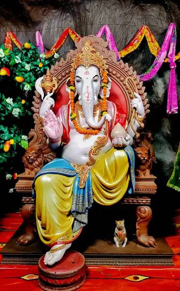 Festival Indiano Ganesha Estátua Lord Ganesha — Fotografia de Stock