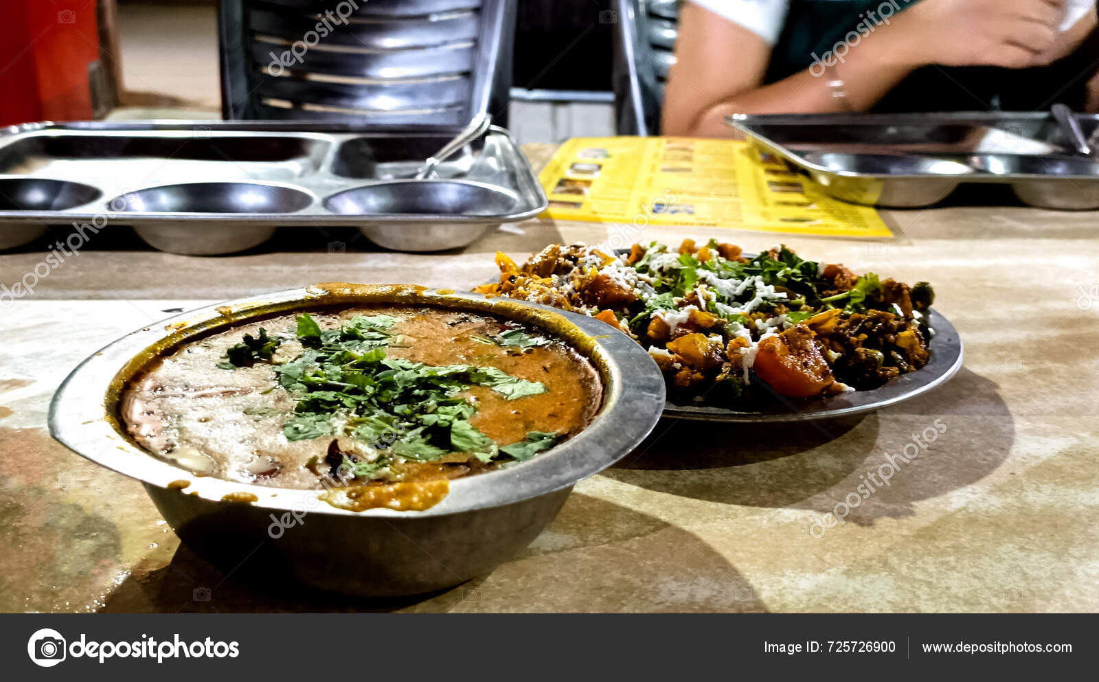 Ready Eat Indian Veg Lunch Menu Served Selective Focus Stock Photo ready-eat-indian-veg-lunch-menu-served-selective-focus-stock-photo
