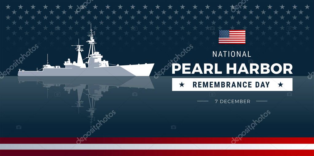 Pearl Harbor Remembrance Day background design - Vector Illustration