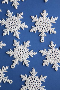 Snowflakes. Winter Snow Background. Christmas time.