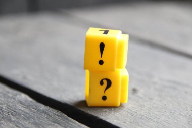 Idea creative concept, inscription on yellow cubes.